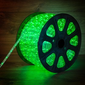 Фото 1/9 121-124-6, Дюралайт LED, постоянное свечение (2W) - зеленый, 30 LED/м, бухта 100м