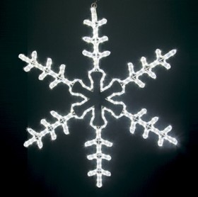 501-333, Фигура световая Большая Снежинка цвет белый, размер 95x95 см