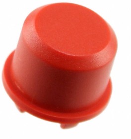 Cap, round, Ø 11 mm, (H) 7.5 mm, red, for short-stroke pushbutton Multimec 5G, 1DS08