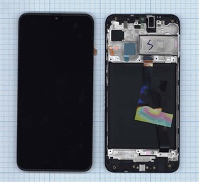 Дисплей для Samsung Galaxy M10 SM-M105G черный с рамкой