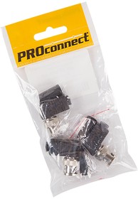 05-3072-4-9, Разъем высокочастотный на кабель, штекер BNC под винт с колпачком, угловой, (3шт.) (пакет) PROconne