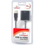Конвертер USB 3.0 - HDMIA-USB3-HDMI-02, AM/HDMI V1.4, черный, блистер, A-USB3-HDMI-02