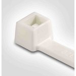 111-95019 T50R-PA66V0-WH, Cable Tie, 200mm x 4.6 mm, White Polyamide 6.6 (PA66) ...