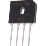 GBU4B-E3/51, Diode Rectifier Bridge Single 100V 4A 4-Pin Case GBU Bulk