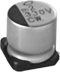 Фото 1/2 UCW1C221MCL1GS, 220µF Aluminium Electrolytic Capacitor 16V dc, Surface Mount - UCW1C221MCL1GS