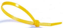 116-08014 T80R-PA66-YE, Cable Tie, Inside Serrated, 210mm x 4.7 mm, Yellow Polyamide 6.6 (PA66), Pk-100