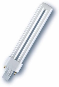 Лампа люминесцентная компактнаяDULUX S 11Вт/827 G23 (инд. уп.) OSRAM 4099854123344