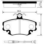 SP1243, SP1243SNS_колодки дисковые передние!\ Renault Megane 1.4/2.0/1.9D 96 ...