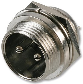 Фото 1/2 Circular Connector, 2 Contacts, Panel Mount, Miniature Connector, Socket, Male