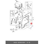 8978515301 8978515301 Порог-арка колеса правый ISUZU NQR/NKR