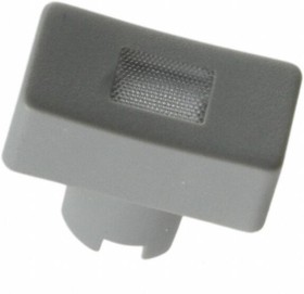 Cap, rectangular, (L x W x H) 12.5 x 6.5 x 5.3 mm, gray, for short-stroke pushbutton Multimec 5E, 1QS031