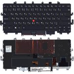 Клавиатура для ноутбука Lenovo Thinkpad Yoga X1 1st Gen 2016 черная с рамкой и подсветкой