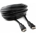 Кабель HDMI Cablexpert CC-HDMI4L-20M, 20м, v2.0, 19M/19M, серия Light, черный, позол.разъемы, экран, пакет