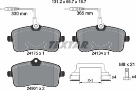 2417501, К-кт дисковых колодок PEUGEOT 407 04-, 407 SW 04-,