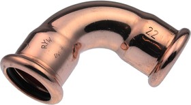 38290, Copper Pipe Fitting, Push Fit Elbow for 22mm pipe