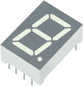 SC52-11SURKWA, Дисплей: LED; 7-сегментный; 13,2мм; 0,52"; II.зн: 1; красный; катод