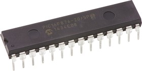 Фото 1/2 PIC16F876-20/SP, 8 Bit MCU, Flash, PIC16 Family PIC16F8XX Series Microcontrollers, 20 МГц, 14 КБ, 368 Байт
