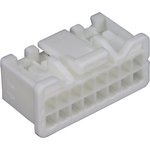 PUDP-16V-S, PUD Female Connector Housing, 2mm Pitch, 16 Way, 2 Row