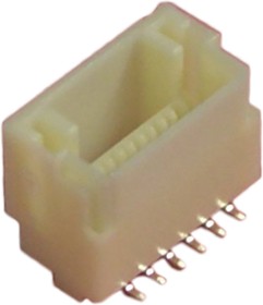 Фото 1/2 BM06B-NSHSS-TBT (LF)(SN), Pin Header, Wire-to-Board, 1 мм, 1 ряд(-ов), 6 контакт(-ов), Поверхностный Монтаж, Серия NSH
