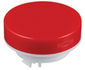 Фото 1/2 AT4054CJ, Red/Clear Push Button Cap for Use with LB Series Pushbuttons, 19 (Dia.) x 9mm