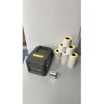 Комплект термотрансферный принтер для печати чеков, этикеток, наклеекTTP-4206 ...