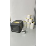 Комплект термотрансферный принтер для печати чеков, этикеток, наклеекTTP-4206 ...