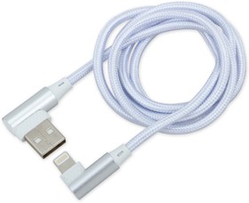 Фото 1/2 Дата-кабель зарядный Lightning/USB (1 м) iPhone 6/7/8/X Белый (угловой) ARNEZI A0605031
