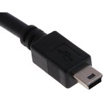 Cable, Male Mini USB B to Female Mini USB B USB Extension Cable, 200mm
