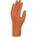 V150008, Veniplus Orange Powder-Free Nitrile Disposable Gloves, Size 8, Medium ...