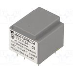 TEZ0.5/D230/10.5V, Трансформатор: залитый, 0,5ВА, 230ВAC, 10,5В, 47,6мА, PCB, IP00