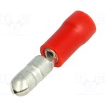 BM00130, Наконечник круглый, "папа", - 4мм, 0,25-1,5мм2, обжим, на провод