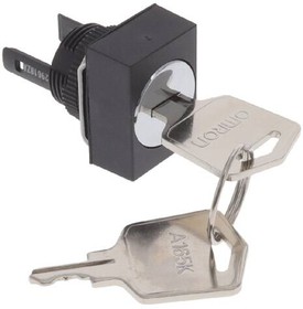 A165K-J3M, Keylock Switches REC 3POS MAINT ALL Key Selector Switch