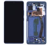 Дисплей для Samsung Galaxy S10 Lite SM-G770F/DS синий с рамкой