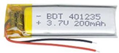 Аккумулятор универсальный 4x12x35 мм 3.8V 200mAh Li-Pol (2 pin)