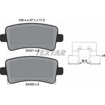 2442101, К-кт дисковых колодок OPEL INSIGNIA 08-, CHEVROLET MALIBU 12- ...