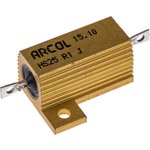 100mΩ 25W Wire Wound Chassis Mount Resistor HS25 R1 J ±5%