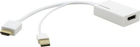 Фото 1/3 Kramer ADC-HM/DPF, Переходник HDMI вилка на DisplayPort розетку, поддержка 4К
