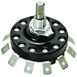 19001-06UL, SWITCH, ROTARY, SP6T, 15A, 120V
