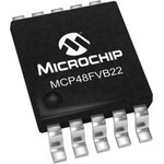 MCP48FVB22-E/UN, DAC 2-CH Resistor-String 12-bit 10-Pin MSOP Tube