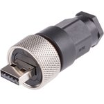 Cable Mount, Plug Type A 2.0 IP67 USB Connector
