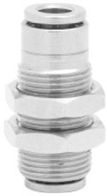 Фото 1/2 100290800, PNEUFIT 10 Series Straight Threaded Adaptor, Push In 8 mm to Push In 8 mm, Threaded Connection Style, 10029