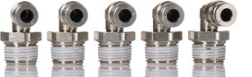 Фото 1/3 101470638, PNEUFIT 10 Series Straight Threaded Adaptor, R 3/8 Male to Push In 6 mm, Threaded-to-Tube Connection Style