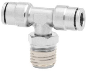 101671248, PNEUFIT 10 Series Straight Threaded Adaptor, R 1/2 Male to Push In 12 mm, Threaded-to-Tube Connection Style