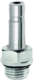 102150838, PNEUFIT 10 Series Straight Threaded Adaptor, G 3/8 Male to Push In 8 mm, Threaded-to-Tube Connection Style
