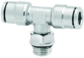 102671038, PNEUFIT 10 Series Straight Threaded Adaptor, G 3/8 Male to Push In 10 mm, Threaded-to-Tube Connection Style