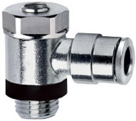 Фото 1/2 10K510628, PNEUFIT 10 Series Straight Threaded Adaptor, G 1/4 Male to Push In 6 mm, Threaded Connection Style