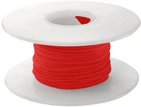 KSW24R-0100, Hook-up Wire 24AWG LOW STRP FORCE 100' SPOOL RED