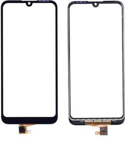Сенсорное стекло (тачскрин) для Huawei Y6 2019 черное