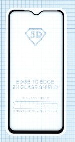 Защитное стекло "Полное покрытие" для Xiaomi Redmi Note 8T / Note 8 черное