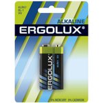 Батарейка alkaline ERGOLUX 6LR61 BL-1 11753 крона 9В 1шт. ERGOLUX 11753